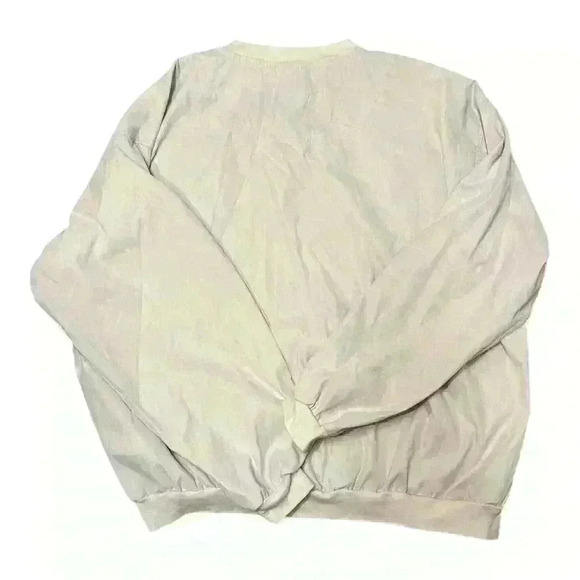 Top Flite NWT Men’s Golf Long Sleeve Cream Crewneck Pullover, XL - Picture 4 of 5